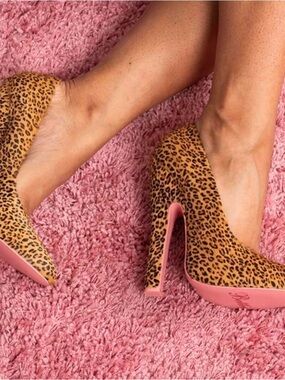 Jeffrey Campbell x Bettie Paige Sold Out Leopard Print Pumps